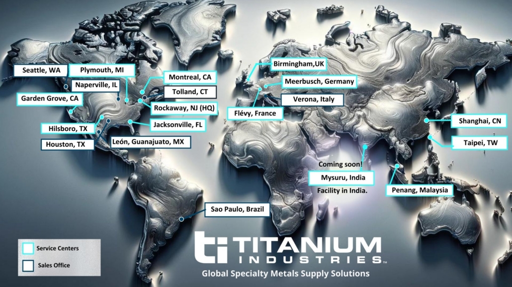 Global Metal Supplier | Metal Supply near me | Titanium Industries